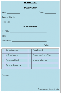 Message Slip Basic Message and Mail Handling - IHM Notes by hmhub