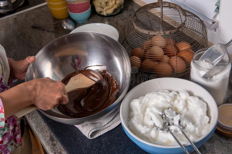 Preparation of mousse